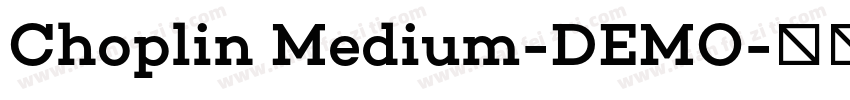 Choplin Medium-DEMO字体转换